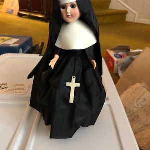 Vintage 11” Nun Doll